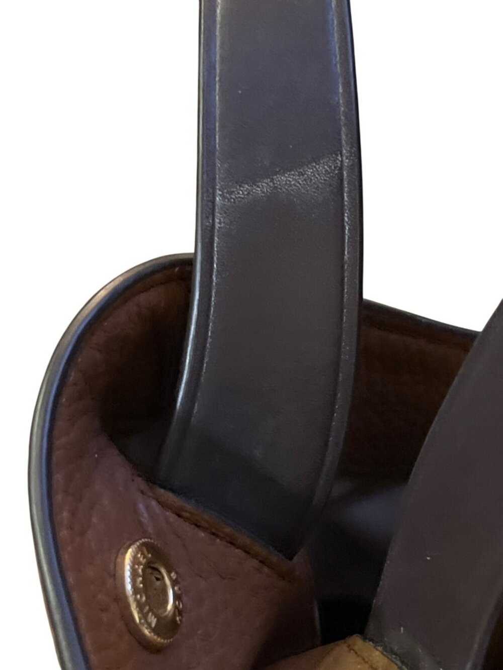 Michael Kors Downtown Astor Large Brown Pebbled Leather Shoulder Bag Chain Strap - Picture 16 of 16